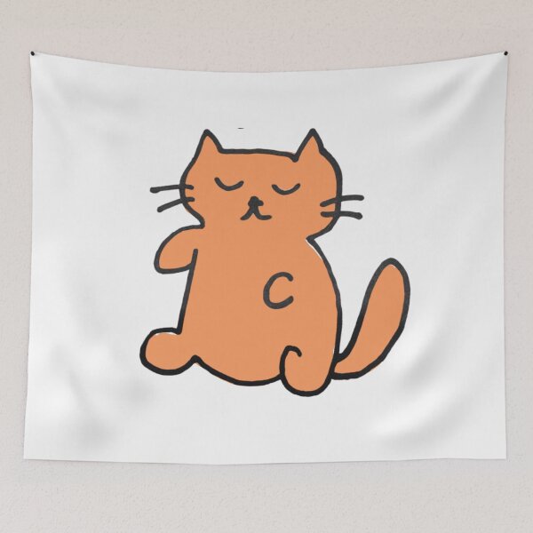 Item preview, Cute Orange Cartoon Cat Sticker designed and sold by ha11e11.
