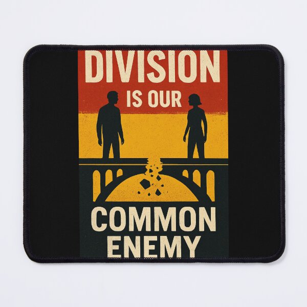 Item preview, Division Is Our Common Enemy Shirt – Unity, Equality, Anti-Hate, Crumbling Bridge Design designed and sold by BigTeeTruth.
