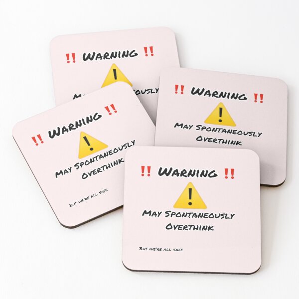 Item preview, Funny overthinking slogan  designed and sold by Heal of Souls Designs .