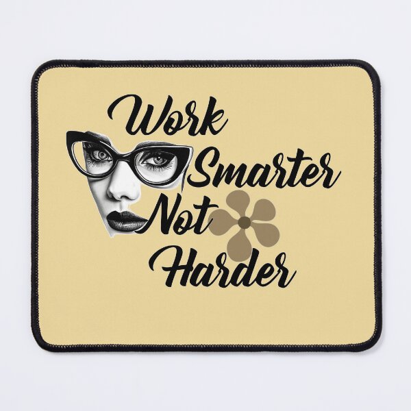 Item preview, Work Smarter Not harder - Woman with Glasses designed and sold by binspired2shop.