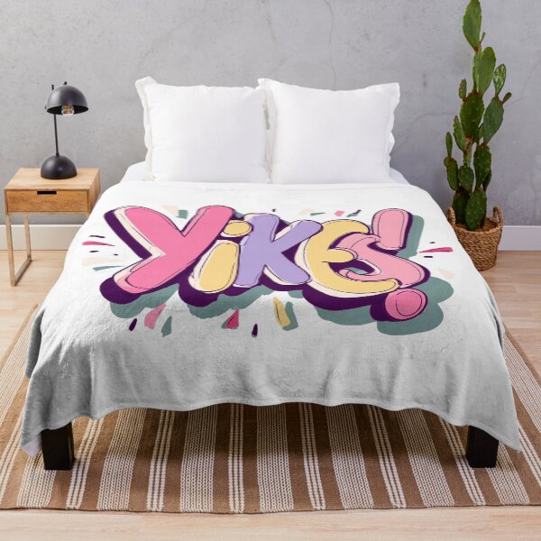 Item preview, Yikes! Bold Pastel Text Design – Funny Pop Bubble Letter Artwork designed and sold by chi3-jp.