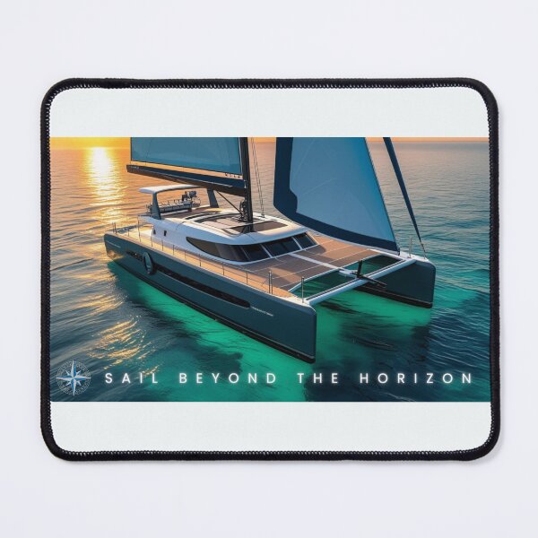 Item preview, Catamaran - Sail Beyond the Horizon T-Shirt designed and sold by Anroda Designs.