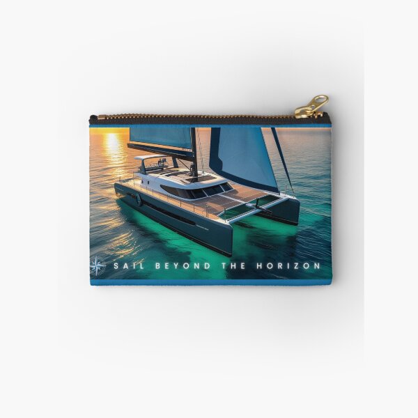 Item preview, Catamaran - Sail Beyond the Horizon T-Shirt designed and sold by Anroda Designs.