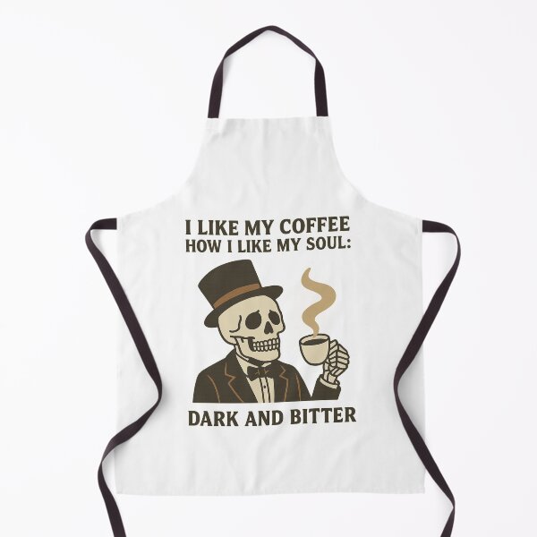 Item preview, Dark and Bitter – Gothic Coffee Skeleton Humor Design designed and sold by thesnakeater.