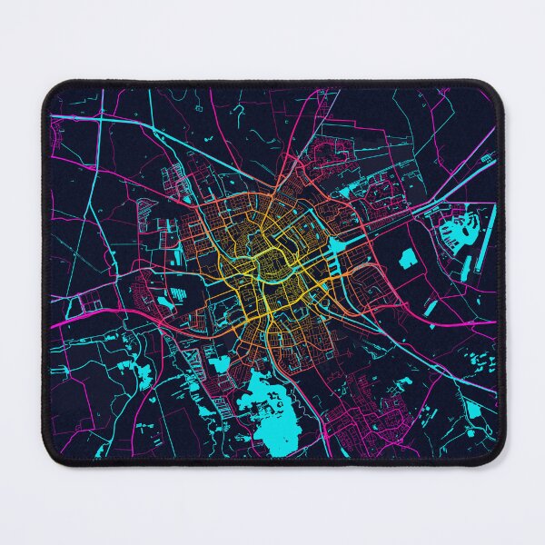 Item preview, Groningen City Map of the Netherlands - Neon designed and sold by deMAP.