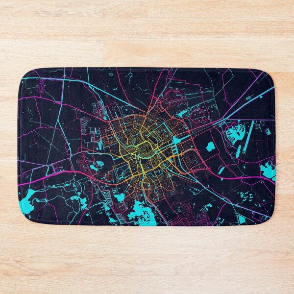 Item preview, Groningen City Map of the Netherlands - Neon designed and sold by deMAP.