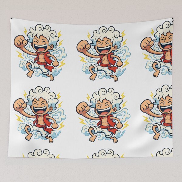 Item preview, luffy gear 5 Chibi designed and sold by NutSkyArt.