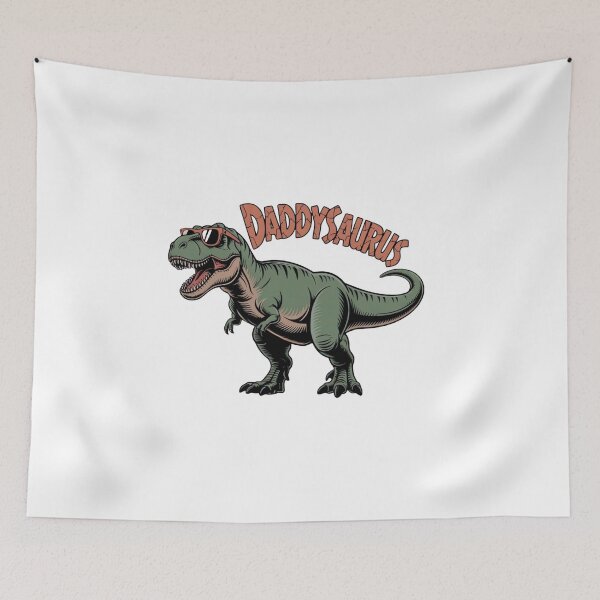 Item preview, Cool T-Rex Dad – DADDYSAURUS Roaring Dinosaur Graphic Tee Design designed and sold by ARTReMi.