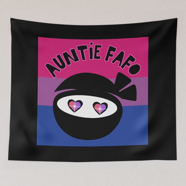 Item preview, Auntie FAFO Bi Pride Ninja Design designed and sold by dickensign.