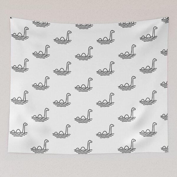 Item preview, Minimalist Loch Ness Monster Line Art designed and sold by Mystikos.