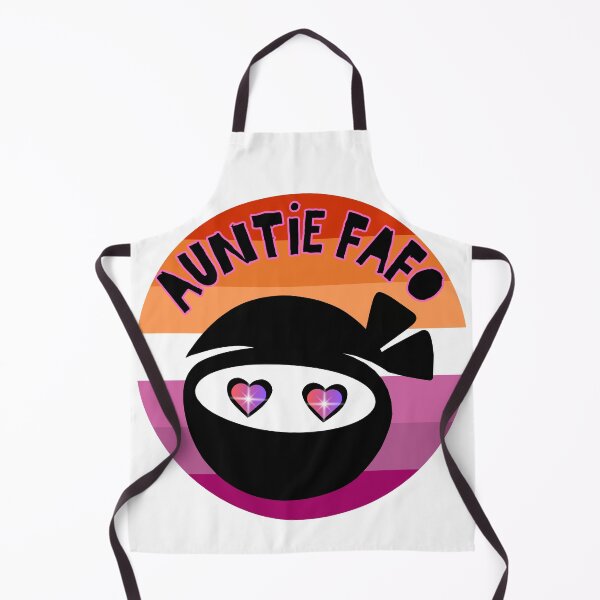 Item preview, Auntie FAFO Lesbian Pride Ninja Design designed and sold by dickensign.