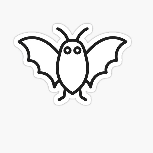 Item preview, Minimalist Mothman Line Art Design designed and sold by Mystikos.