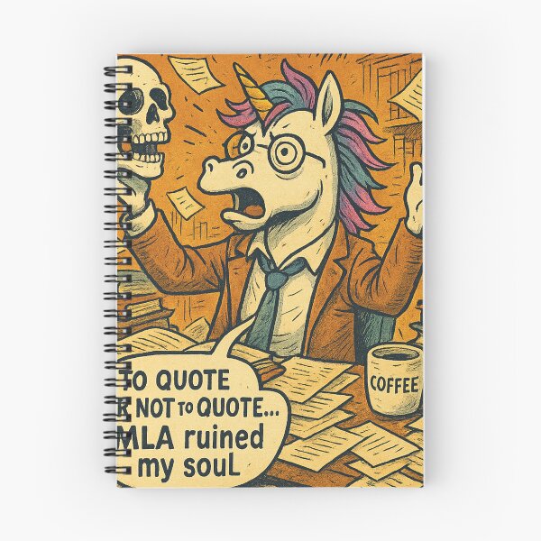Item preview, Unicorn Academic Breakdown – MLA Ruined My Soul designed and sold by Asbiell.