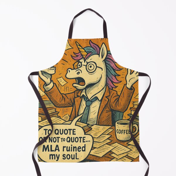Item preview, Unicorn Academic Breakdown – MLA Ruined My Soul designed and sold by Asbiell.
