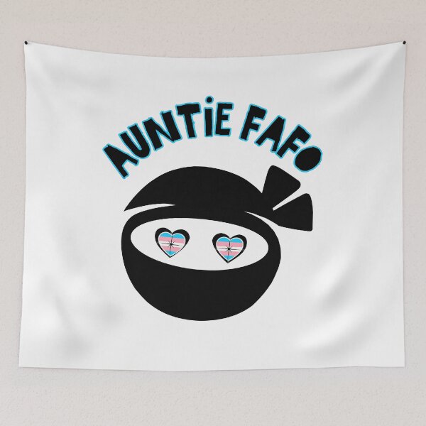 Item preview, Auntie FAFO Transgender Pride Ninja Design designed and sold by dickensign.