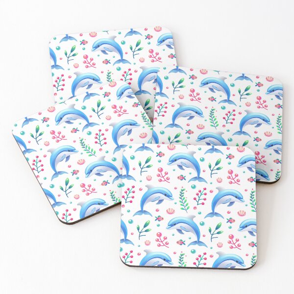 Item preview, Cartoon Dolphin and Sea Life. Underwater designed and sold by Anastasiia Yurevych.