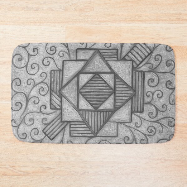 Item preview, Geometric vs Organic Etching B&W 1 designed and sold by BloomingbySJ.