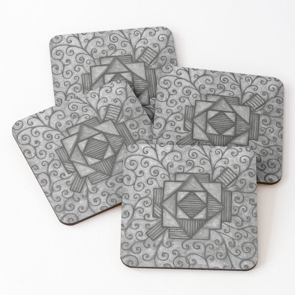 Item preview, Geometric vs Organic Etching B&W 2 designed and sold by BloomingbySJ.