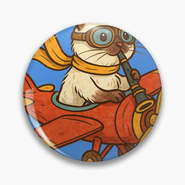 Item preview, Birman Cat Flying a Plane  designed and sold by Brontox.