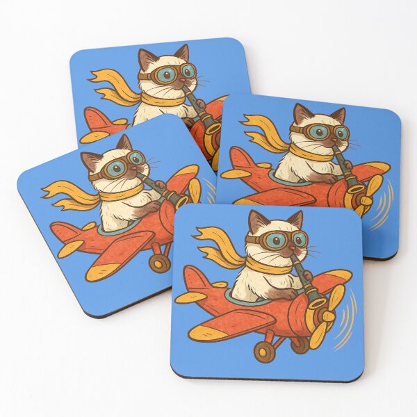 Item preview, Birman Cat Flying a Plane  designed and sold by Brontox.