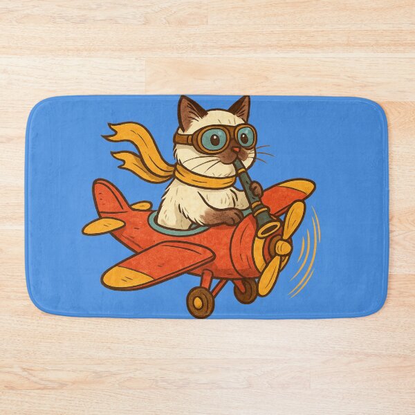 Item preview, Birman Cat Flying a Plane  designed and sold by Brontox.