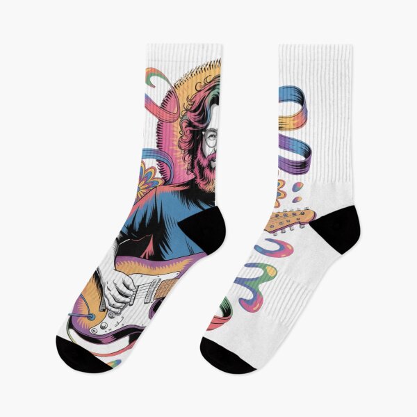 Item preview, Psychedelic Guitarist Art – Trippy Rainbow Rock Music Design designed and sold by PixelMuse2024.