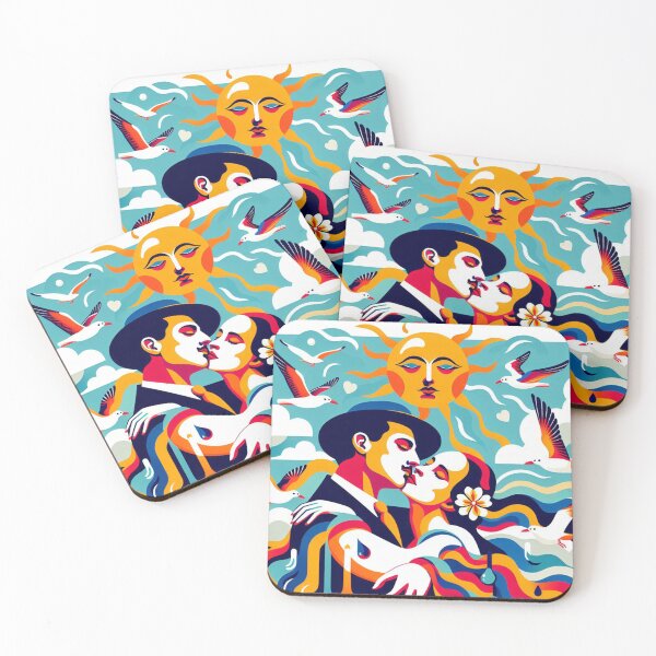 Item preview, LOVE: Kiss in the Sea – Romantic Ocean Moment designed and sold by Arte Cartoon From TagTeam Group.