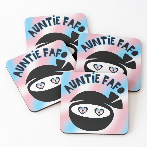 Item preview, Auntie FAFO Transgender Pride Ninja Design designed and sold by dickensign.