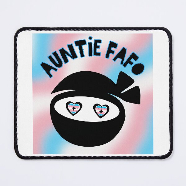 Item preview, Auntie FAFO Transgender Pride Ninja Design designed and sold by dickensign.