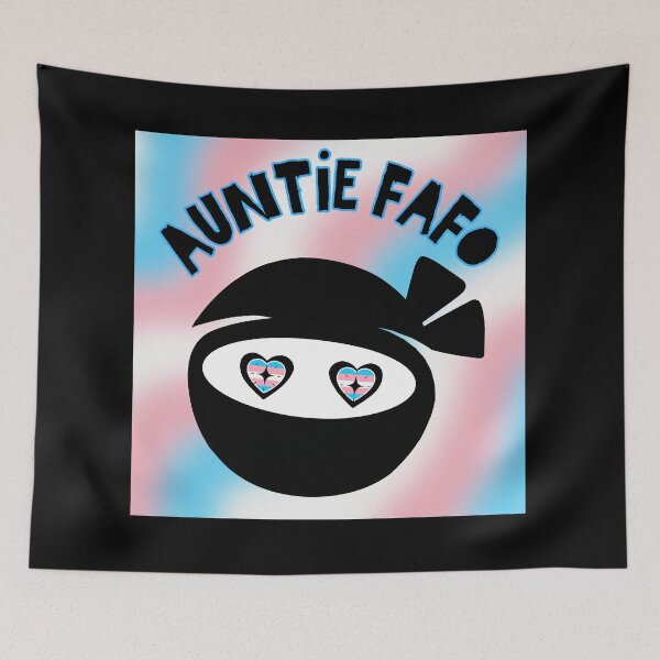 Item preview, Auntie FAFO Transgender Pride Ninja Design designed and sold by dickensign.