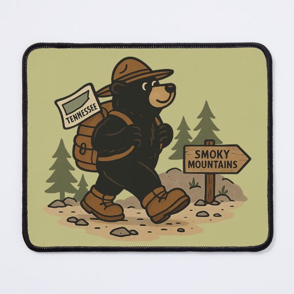Item preview, Hiking Black Bear – Smoky Mountain Adventure designed and sold by Globalcitytees.
