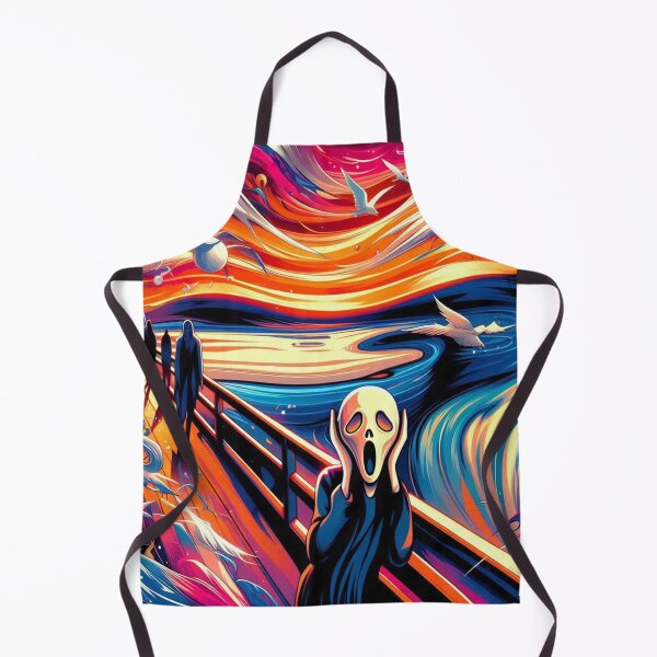 Item preview, Colorful Scream – Vibrant Reimagining of Munch’s Iconic Expression designed and sold by Arte Cartoon From TagTeam Group.