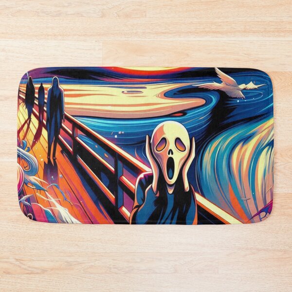 Item preview, Colorful Scream – Vibrant Reimagining of Munch’s Iconic Expression designed and sold by Arte Cartoon From TagTeam Group.