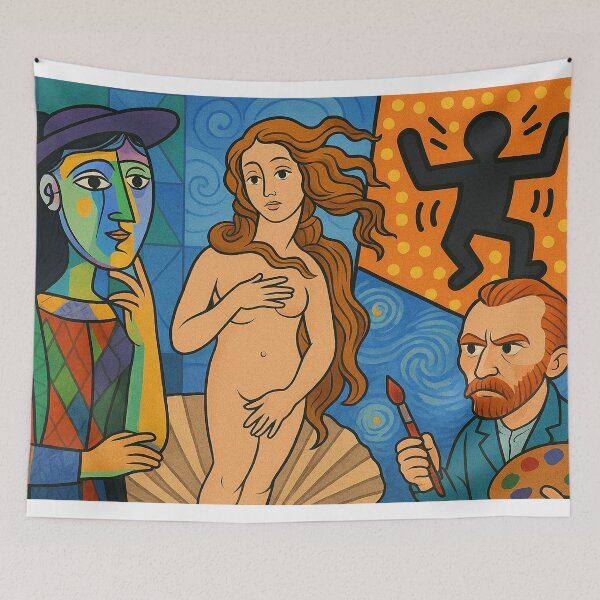 Item preview, Mixing Arts: Fusion of Masters – Venus in Mixed Modern Styles designed and sold by Arte Cartoon From TagTeam Group.