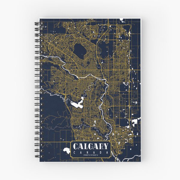 Item preview, Calgary City Map of Canada - Gold Art Deco designed and sold by deMAP.
