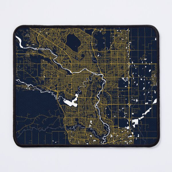 Item preview, Calgary City Map of Canada - Gold Art Deco designed and sold by deMAP.