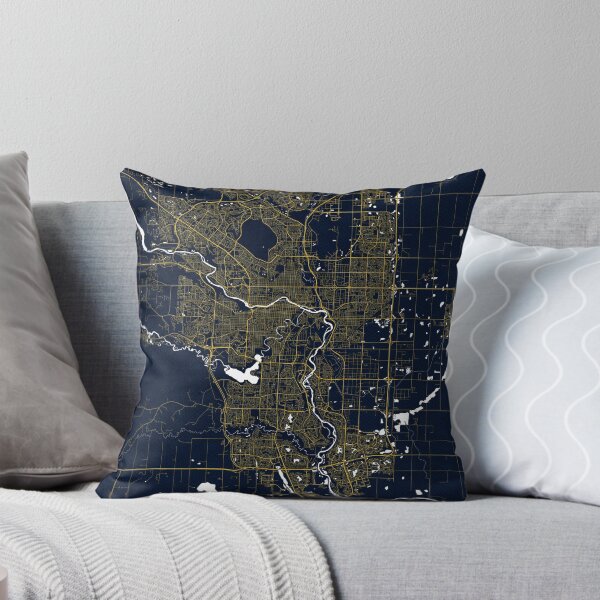 Item preview, Calgary City Map of Canada - Gold Art Deco designed and sold by deMAP.