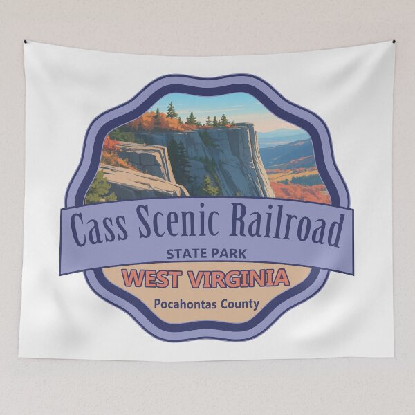 Item preview, Cass Scenic Railroad State Park, Pocahontas County, West Virginia designed and sold by Wanderful-roads.