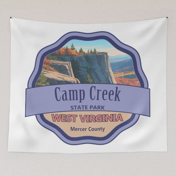 Item preview, Camp Creek State Park, Mercer County, West Virginia designed and sold by Wanderful-roads.