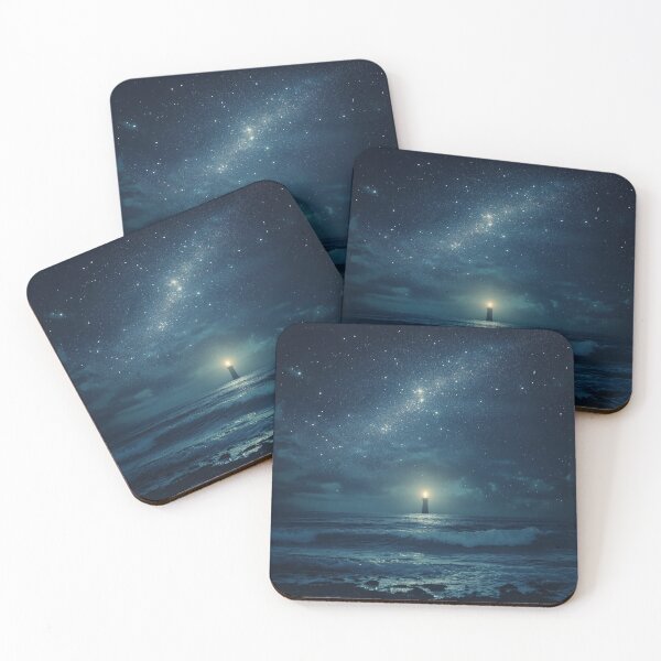 Item preview, ighthouse Beneath the Starry Sea designed and sold by Sangsang Compass.