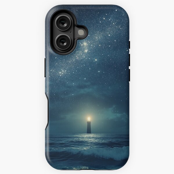 Item preview, ighthouse Beneath the Starry Sea designed and sold by Sangsang Compass.