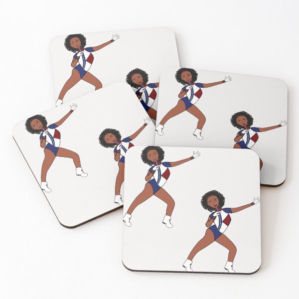 Item preview, White Red Blue Dancer #1 designed and sold by TheStyleofU.