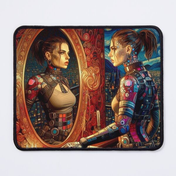 Item preview, Cyborg Reflection in Starry Night designed and sold by Ghost Archer Illusions.