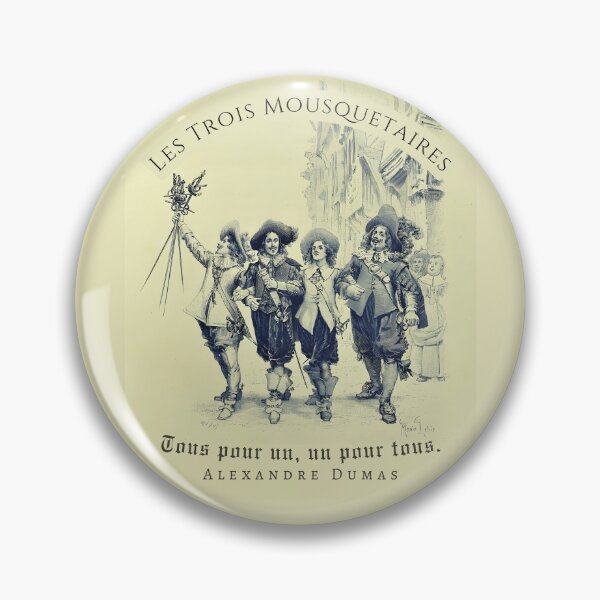 Item preview, Alexandre Dumas quote: Tous pour un, un pour tous. designed and sold by artbleed.