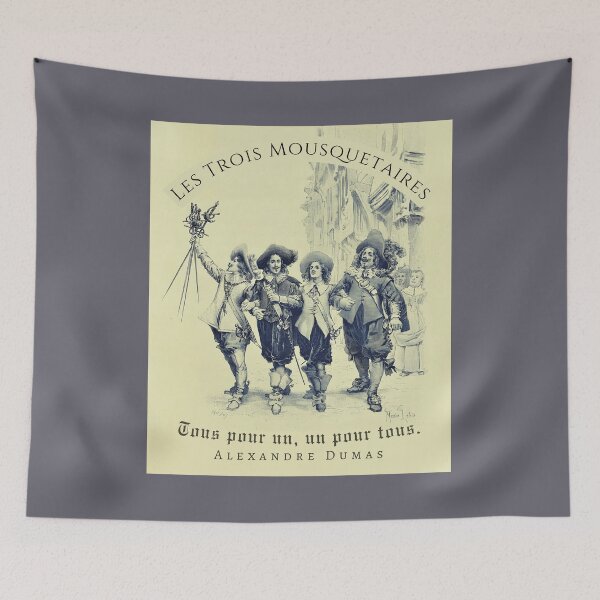 Item preview, Alexandre Dumas quote: Tous pour un, un pour tous. designed and sold by artbleed.