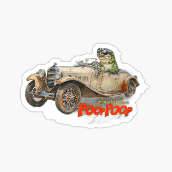 Item preview, Mr. Toad's Wild Ride - Poop Poop! designed and sold by ArtisticDesignsbyLinda.