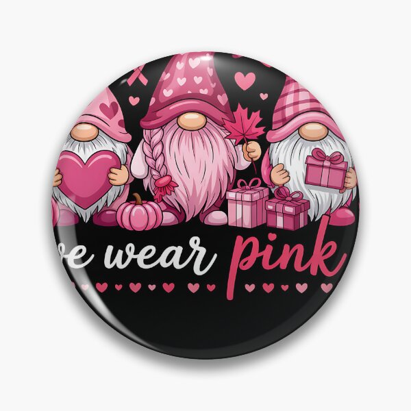 Item preview, In October We Wear Pink Cute Gnomes Breast Cancer Awareness Month  designed and sold by cawtoon.