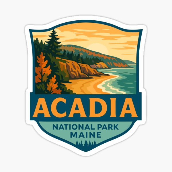Item preview, Acadia National Park Sticker designed and sold by Ismeal Von.