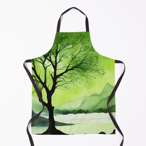 Item preview, Rich Green Nature Silhouette designed and sold by CalmnessbyChoice.