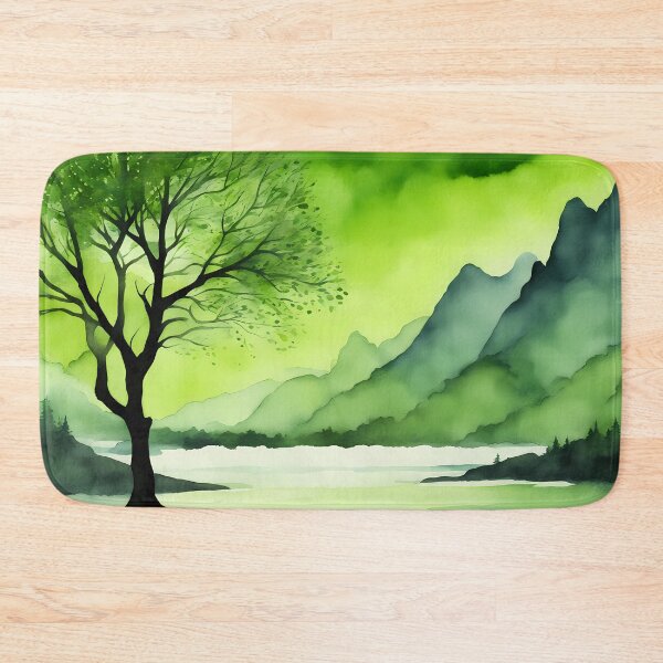 Item preview, Rich Green Nature Silhouette designed and sold by CalmnessbyChoice.